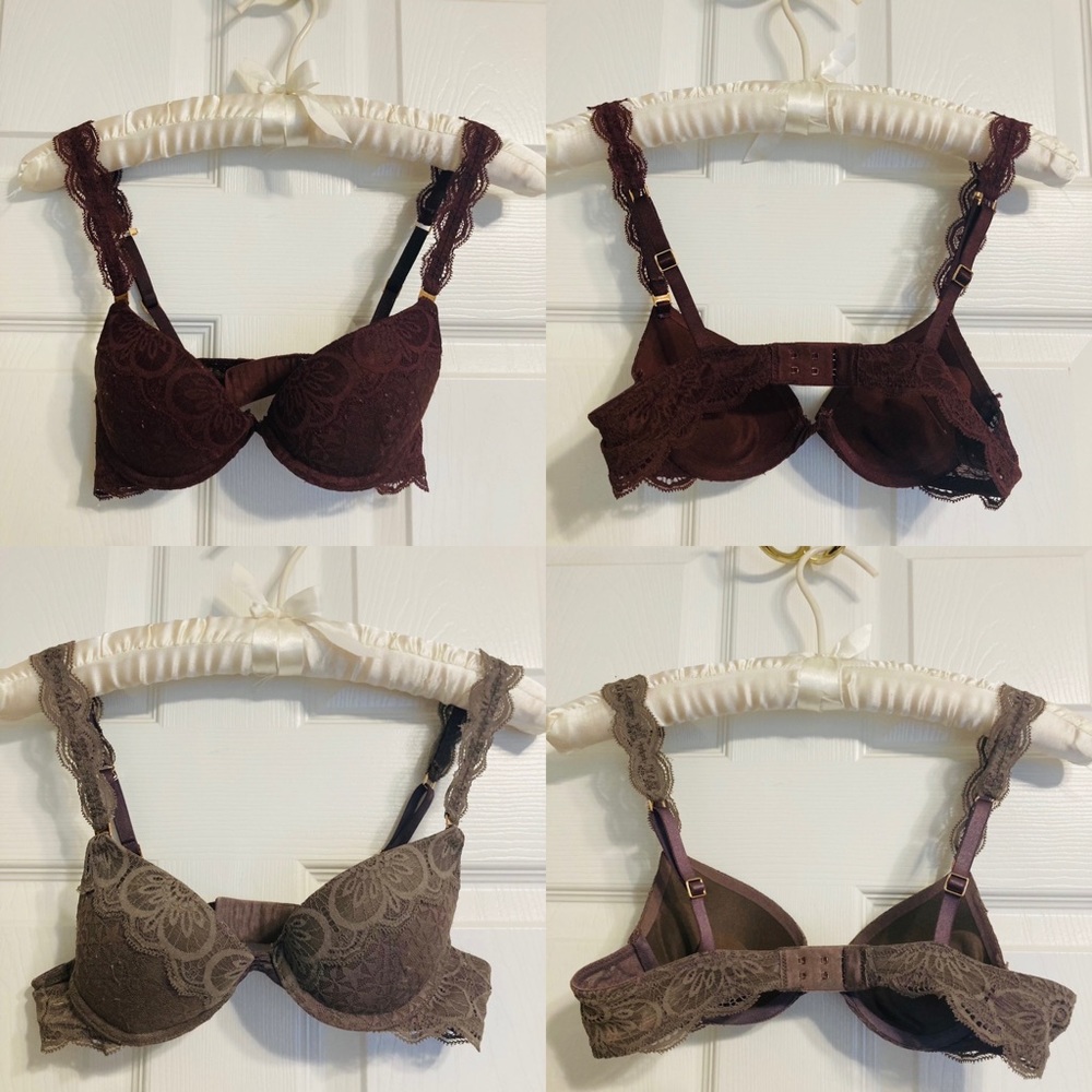 LOT OF 2 Aerie Real Power Push Up Bras 32A